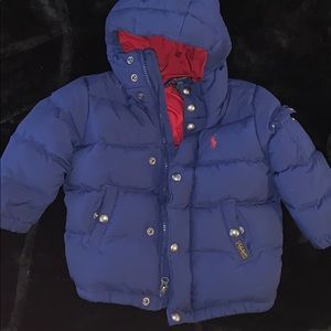 Ralph Lauren Polo 2/2T Blue And Red Boy Coat